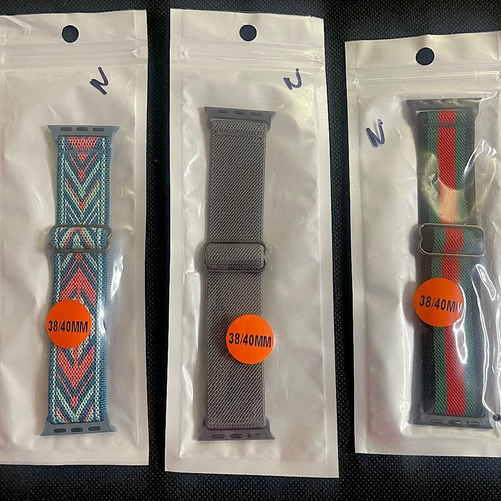⌚️Brand New Watch Bands set of 3 for‎ Apple watch Adjustable stretch bands